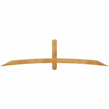 Ekena Millwork Bellingham Rough Sawn Timber Gable Bracket, Western Red Cedar, 96"W x 24"H x 2"D x 4"F, 6/12 Pitch GBW096X24X0204BEL00RWR